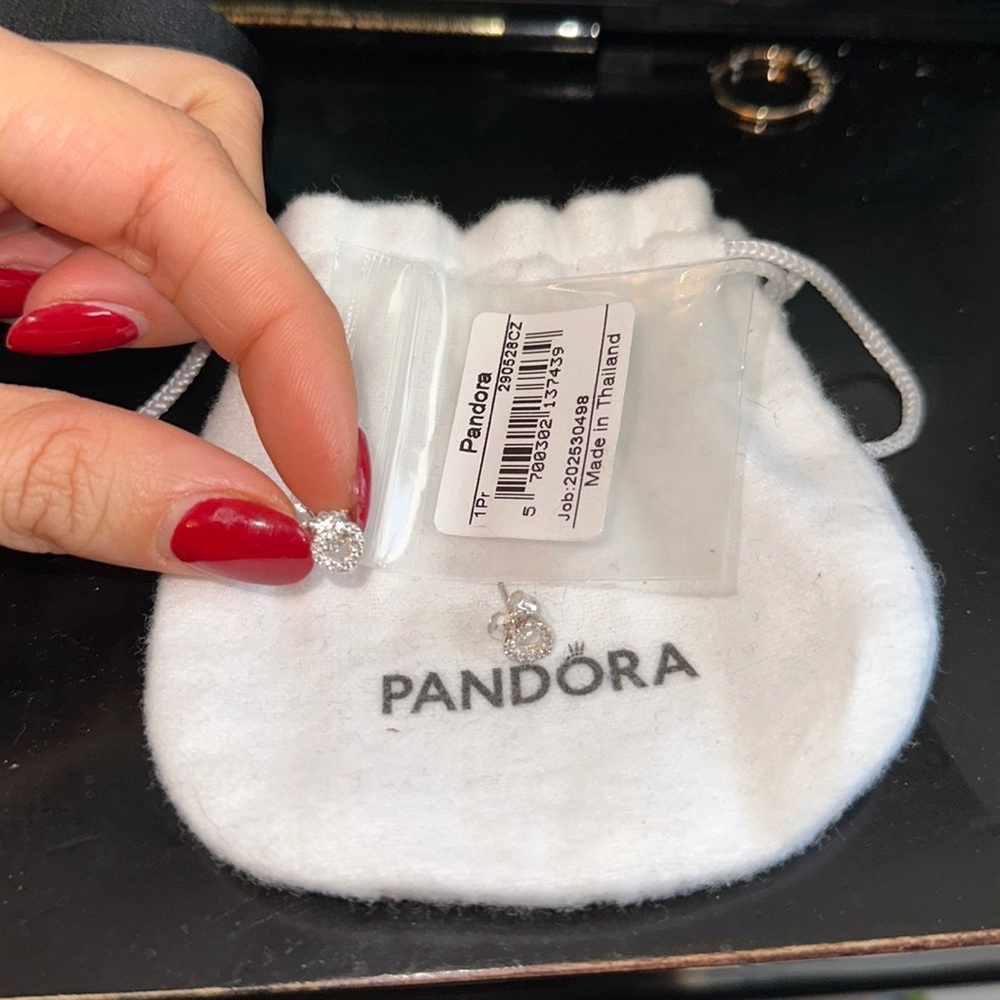 Pandora Open Heart Stud Earrings.                       BRAND NEW NEVER WORN!!